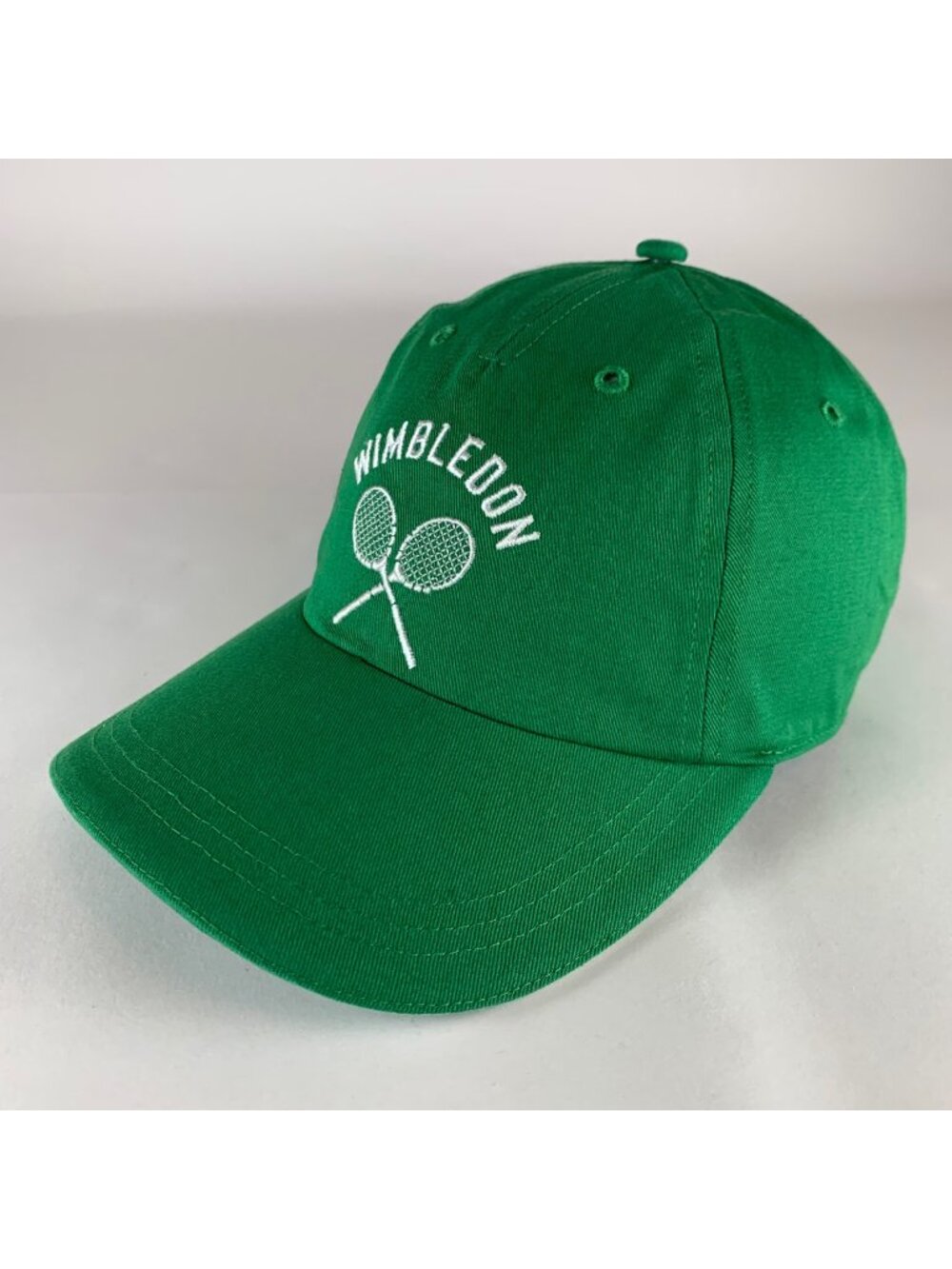 Wimbledon Unisex Green Relaxed Fit Strapback Adjustable Hat